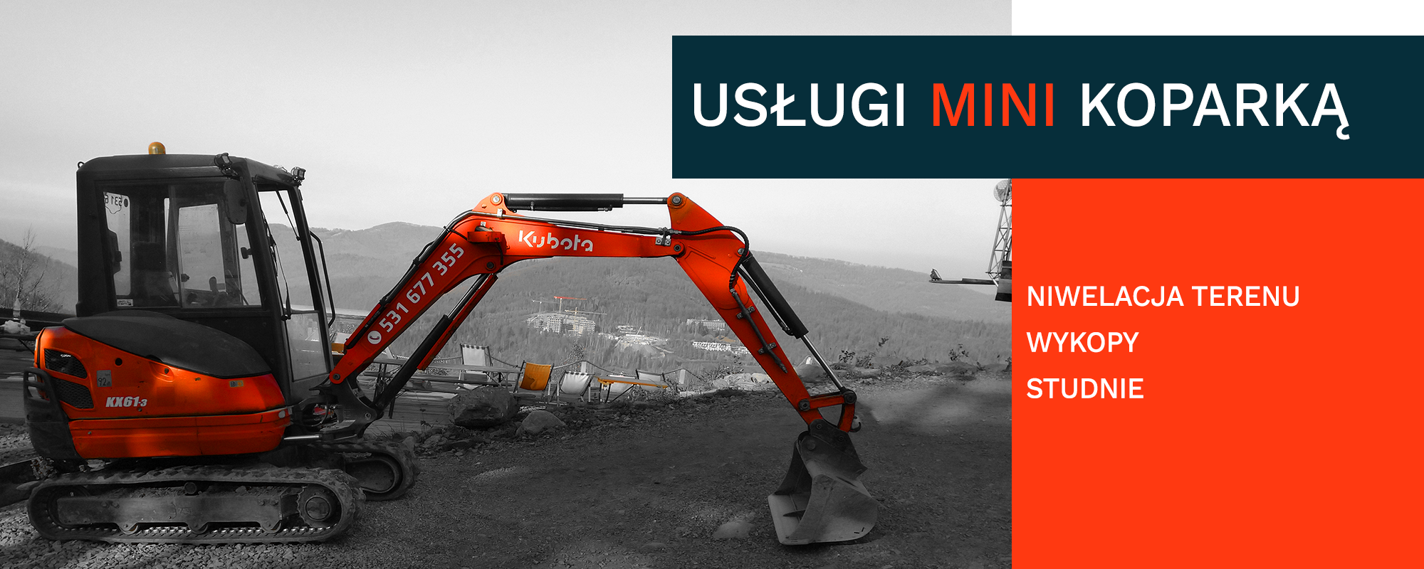 usługi mini koparką